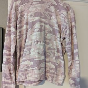 Monrow x Soulcycle Camo Hoodie Pink SIZE XL